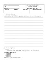 đề thi  HK1 các khối