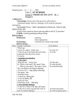 Giáo Án Anh 6 tiết 8