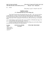 Thông báo: Thành lập Đội tuyên truyền Măng non