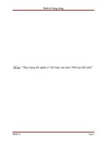 Thực trạng đói nghèo ở Việt Nam sau năm 1986 (sau đổi mới)