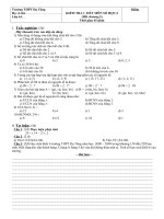 Đề kiểm tra số học chương 1