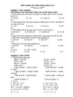 Đề cương ô tập giữa học kì II