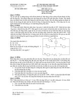 ̣ĐỀ THI HỌC SINH GIỎI VẬT LÝ