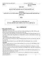 LIÊN XÔ VÀ CÁC NƯỚC ĐÔNG ÂU