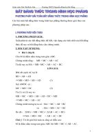 Chuyên đề bất đẳng thức hình học phẳng