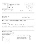 Toán 1 giữa kì II: 2008-2009