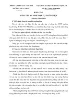 Báo cáo tháng an toàn giao thông