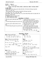  Giáo án Tự chọn 8 