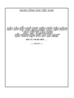 BÁO CÁO VIỆC THỰC HIẸN CUỘC VẬN ĐỘNG HỌC TẬP VÀ LÀM THEO TẤM GƯƠNG ĐẠO ĐỨC HỒ CHÍ MINH