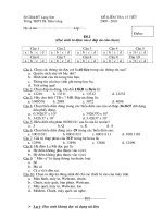 de kiem tra Tin lop 10 nam hoc 2009 - 2010