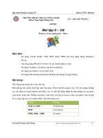 Bài tập 5 – C# Windows Form Application - Basic