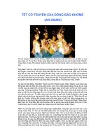 Phong tục tập quán Việt: Tết cổ truyền cùa người Khơme (An Giang)