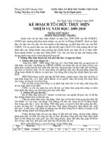 KẾ HOẠCH NĂM HỌC TRƯỜNG TIỂU HỌC SỐ 1 GIA NINH NĂM 2009 - 2010