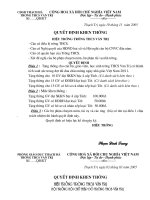 Quyết định khen thưởng