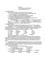 Bài tập trắc nghiệm 10 cb unit 4