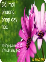 Đổi mới phương pháp dạy học
