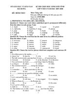 ĐỀ THI HSG HẢI DƯƠNG 2010