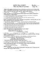 đề kiểm tra 15 phút lớp 10