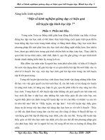 DẠY LUYỆN TẬP CÓ HIỆU QUẢ HÌNH HỌC 7