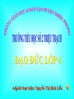 ĐẠO ĐỨC 4:GIỮ GÌN VỆ SINH NƠI CÔNG CỘNG