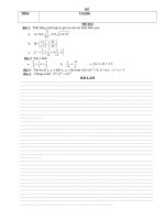 đề thi đầu năm