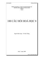 100 câu hỏi hóa học 8.doc
