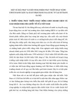 MộT Số GIảI PHáP Và KIếN NGHị NHằM PHáT TRIểN HOạT ĐộNG KINH DOANH DịCH Vụ GIAO NHậN HàNG HóA QUốC Tế TạI SOTRANS Hà NộI