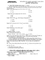 Đề kiểm tra đầu năm lớp 6 môn toán 2009-2010