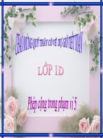 Bai phep cong trong pham vi 5