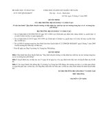 Quyết định về chuyển trường nhập học tại các trường THCS