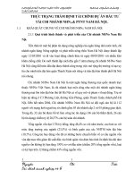 THỰC TRẠNG THẨM ĐỊNH TÀI CHÍNH DỰ ÁN ĐẦU TƯ TÀI CHI NHÁNH NHNO