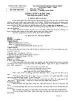 HDC Ngữ văn  tuyển sinh lớp 10 (09-10) trường THCS Liên Mạc