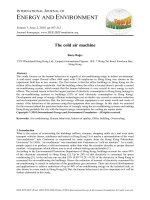 The cold air machine 