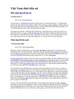 VIỆT NAM THỜI TIỀN SỬ