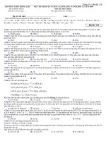 Đề thi KSCL đầu năm lớp 12-DONG LOC