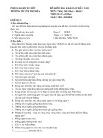 Đề thi KSCL 2010-2011