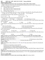 đề kiểm tra 1 tiết lớp 9 tiết 21