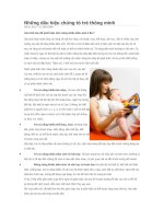 NHUG DAU HIEU CHUG TO TRE THOG MINH