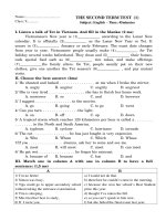 The second term tests