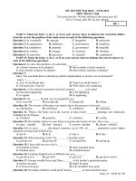 ĐỀ THI THỬ ĐẠI HỌC - NĂM 2013 MÔN TIẾNG ANH