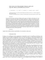 INFLUENCE OF STREAMSIDE SURFACE AREA ON AQUATIC BIOTA AND BIOFILM ACTIVITY