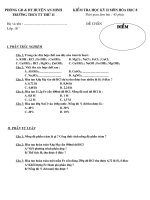 Dề thi Hóa 8 HK II