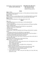 Đề kiểm tra lớp 10 cb