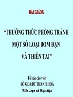 QP10: Phòng tránh bom đạn thiên tai