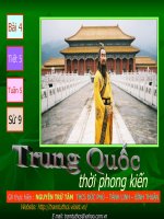 Bài 4 tiết 5 Trung Quốc thời phong kiến.