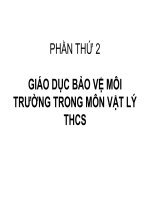 Bài soạn bảo vệ môi trường môn Lí