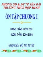 TIẾT 14: ÔN TẬP CHƯƠNG I
