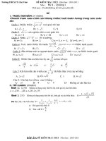 KIỂM TRA 1 TIẾT Chương I Đại Số 9(Cho vùng nông thôn)