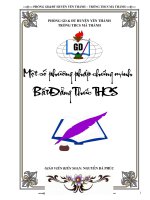 Các phương pháp Chứng minh BDT - THCS (hay)