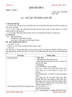 Giáo án Lịch Sử 6(2009 - 2010)